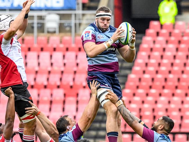 Izack Rodda of the Reds is a man the Wallabies can build their pack around. Picture: Sydney Seshibedi/Gallo Images/Getty Images