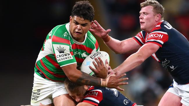 If Souths are to win the competition in 2021 they may need to do it without Latrell Mitchell if he is suspended. Picture: Getty Images.