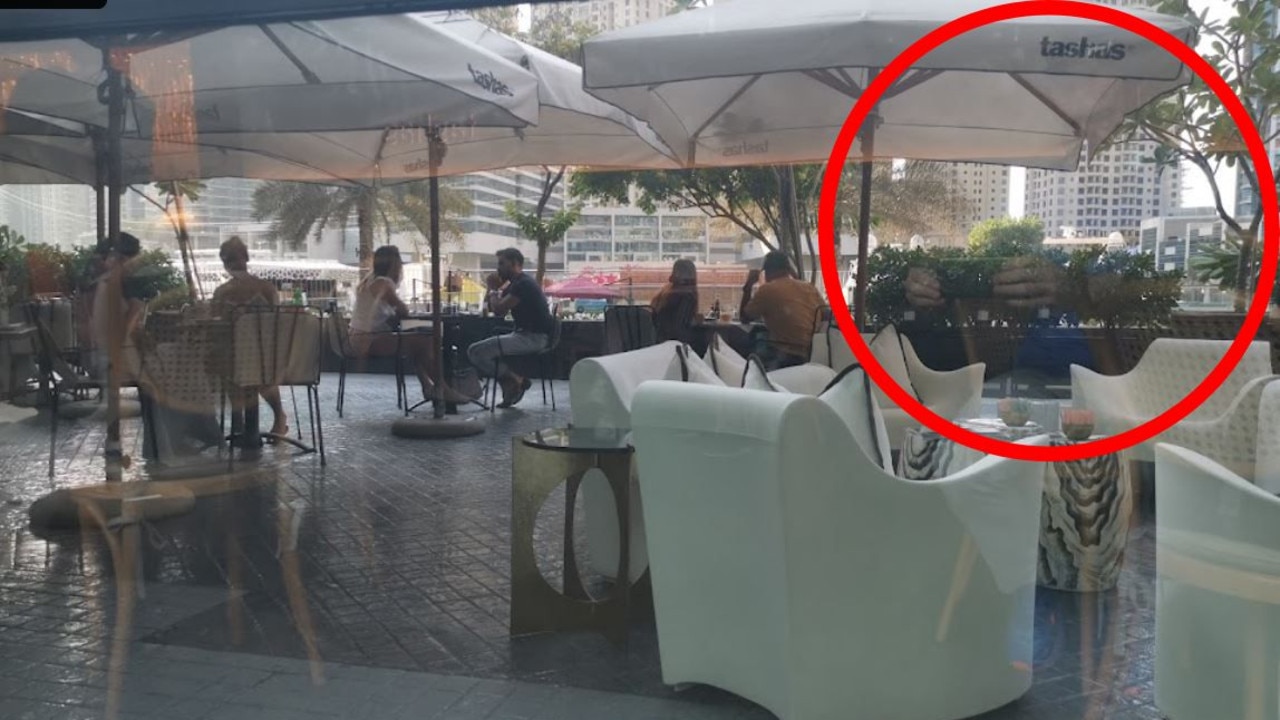 Reflections can be seen in this photo posted at a Dubai cafe. Picture: Google