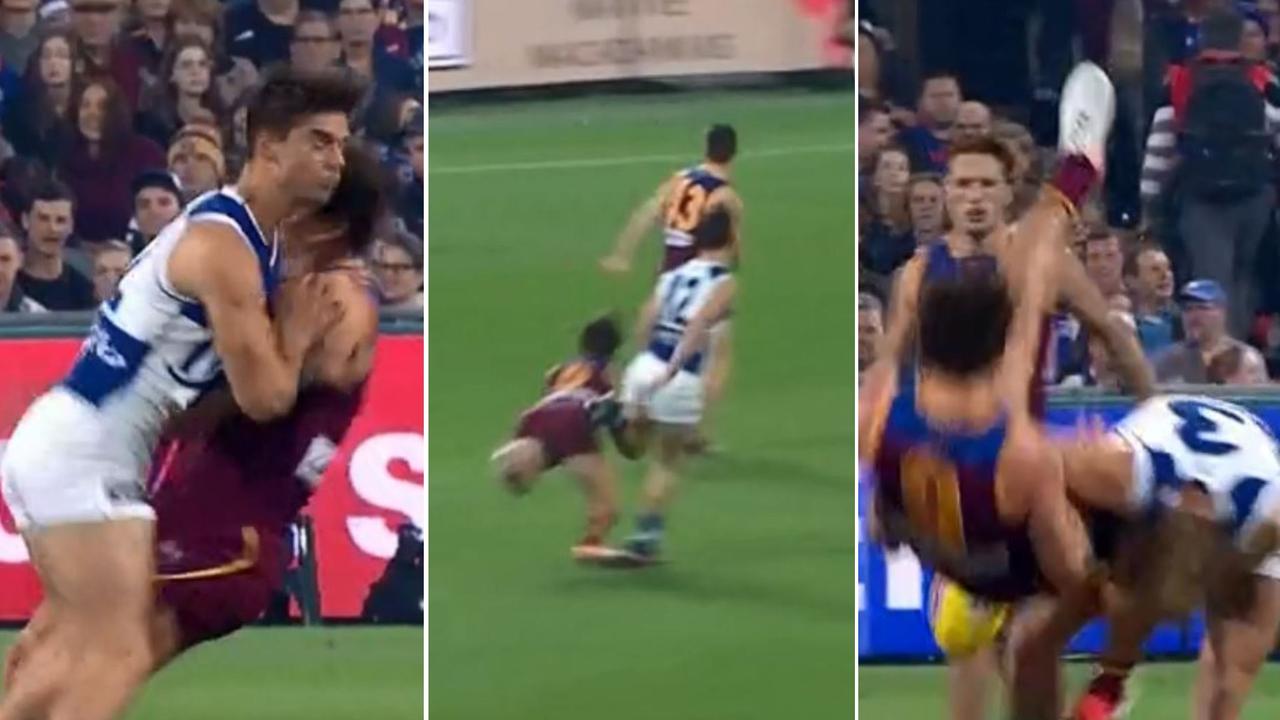 Lachie Neale faced similar tactics to the ones he faced from Port Adelaide a week earlier.