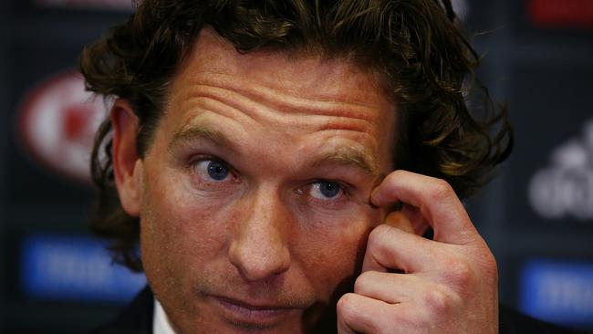 James Hird said he would take full responsibility for what happened in the club’s football department.  Picture:Wayne Ludbey