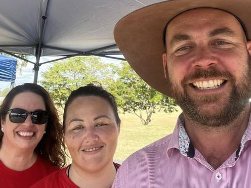 Labor's Rockhampton candidate Craig Marshall at a polling booth on election day on October 26, 2024. Contributed