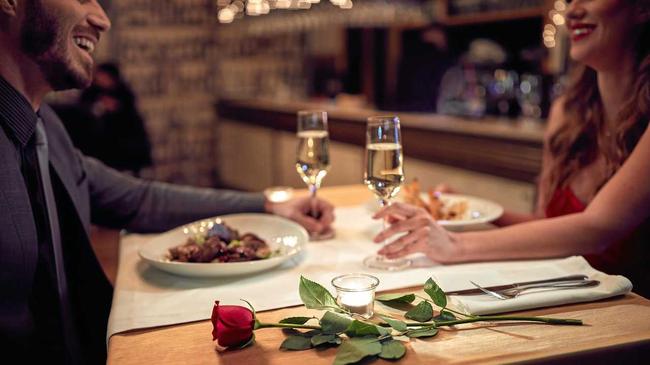 Couple have romantic evening in restaurant. Picture: LuckyBusiness