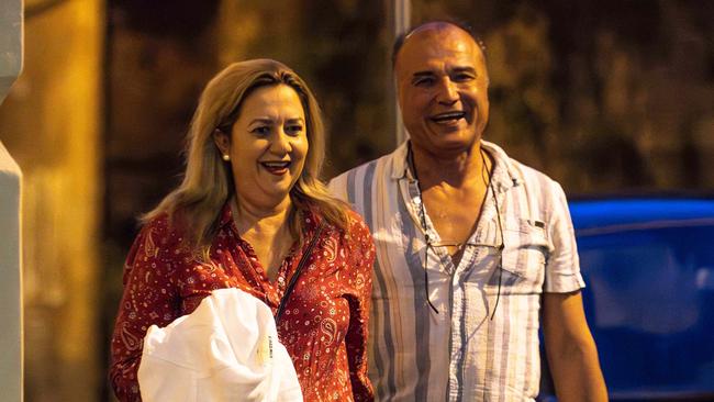 Queensland Premier Annastacia Palaszczuk on holiday in Naples, Italy, with her partner Dr Reza Adib. Picture: John Nguyen / JNVisuals