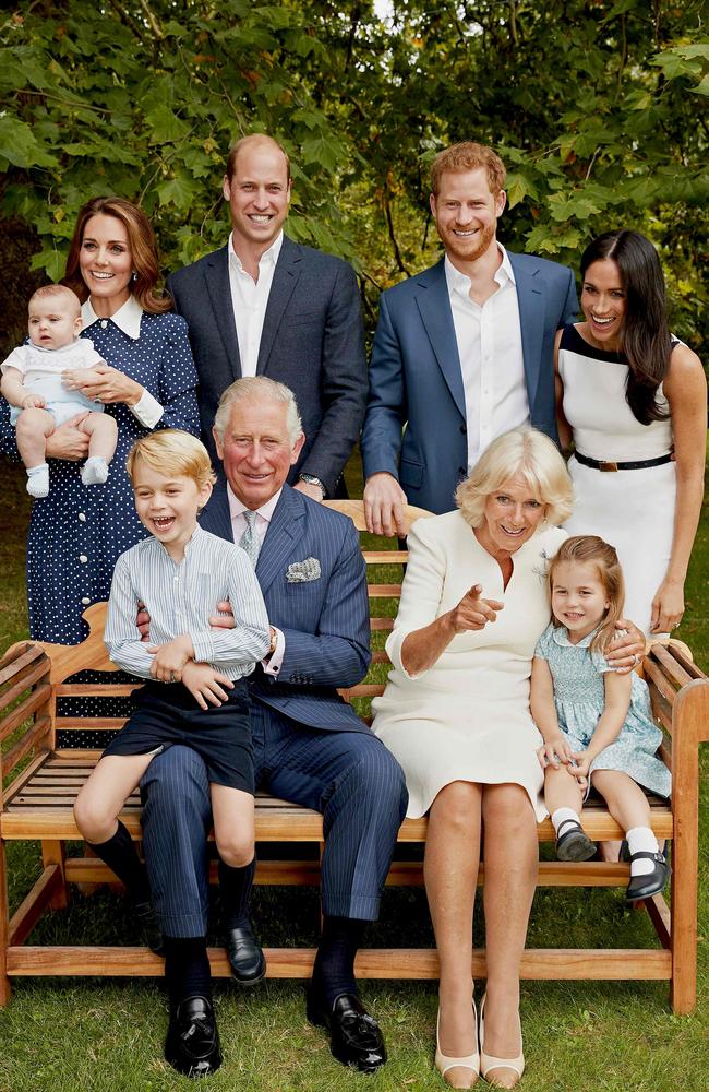 This 2018 family photo appears in the official coronation program. Picture: Chris Jackson / Clarence House / AFP