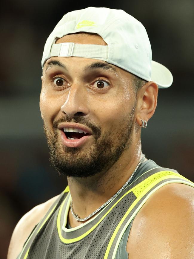 Kyrgios unleashed over the doping ban. (Photo by Cameron Spencer/Getty Images)