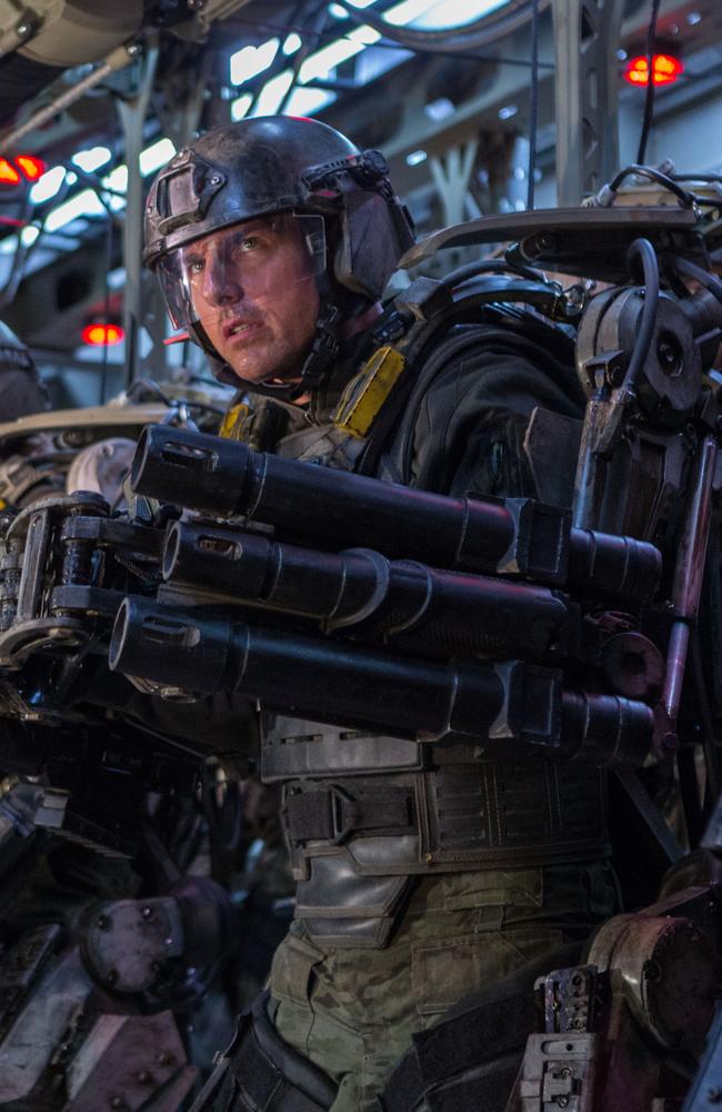 Tom Cruise readies for battle in <i>Edge of Tomorrow</i>.