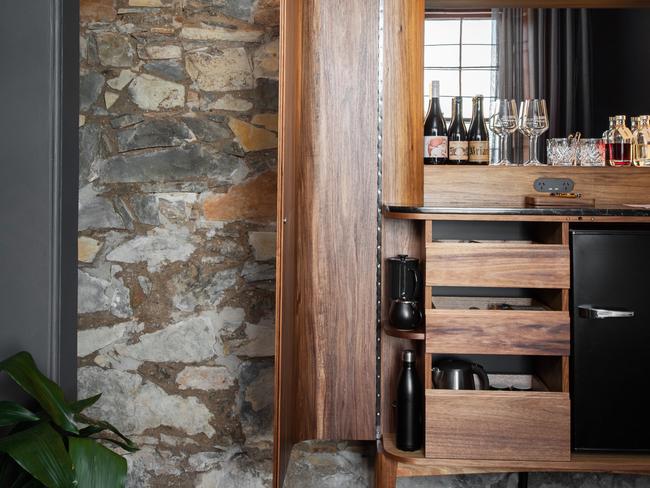 Each suite features a stunning custom made bar and return guests may discover their favourite tipple stocked in readiness for their arrival.