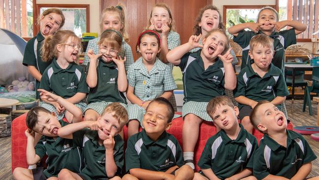 Nazareth Catholic Primary School preps Foundation FRP Back left: Piper Reynolds, Ashlyn McGlade, Layla Reed, Ivy Harris, Marlee McNish Centre: Grace Douglas, Nina Coustley, Eden Gebing, Isabella Lucas, Darcy Totton Front: Eli Kalkandis, Stanley Pyne, Sebastian Davis, Ollie Friday, Cooper Romanelli