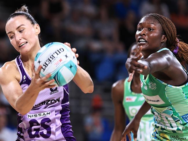 Ali Miller (left) could make her Super Netball debut shortly. Picture: Netball Australia