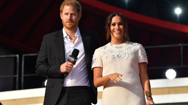 Prince Harry and Meghan Markle at Global Citizen Live. Picture: Getty