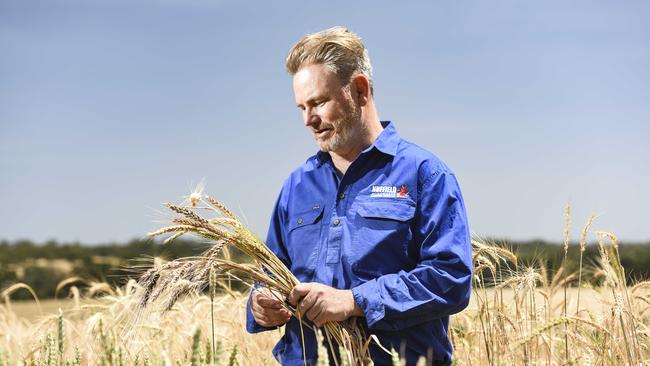 Jason Cotter owns and runs Tuerong Farms at Tuerong. Photo: Dannika Bonser