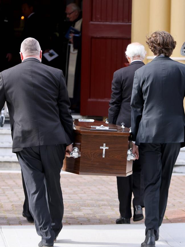 The funeral of David Morrow was held at St Brigid's Church in Coogee. Picture: NewsWire / Damian Shaw