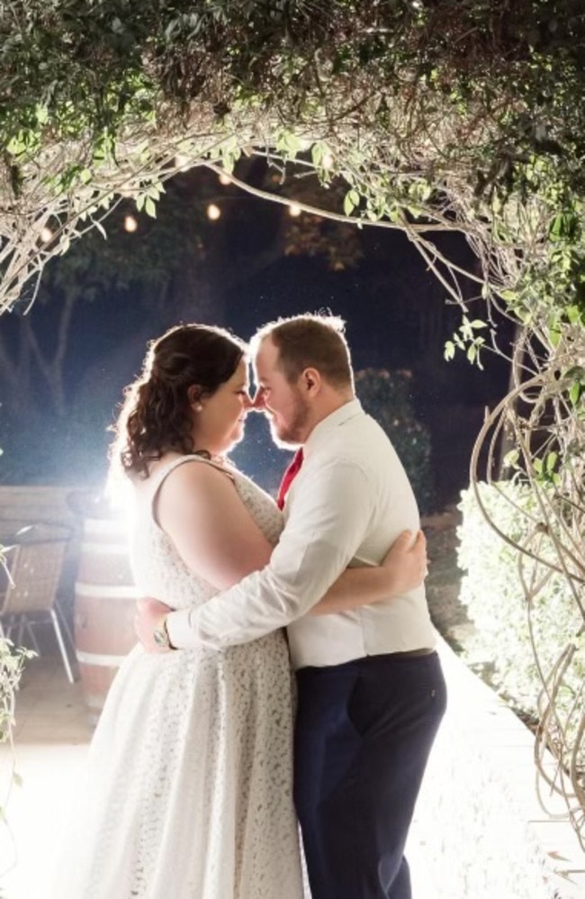 Thomas and Tarsha Feldman dancing at their wedding. Picture - contributed.