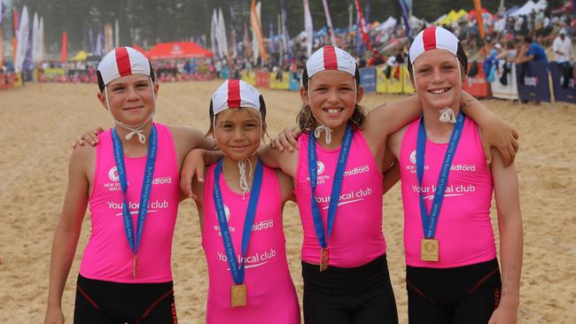 The victorious North Bondi beach relay team.