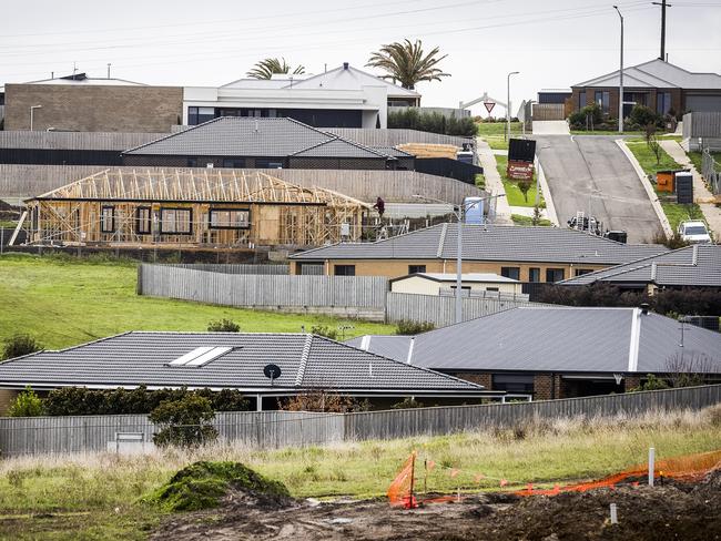 New housing development in Warrnambool. Picture: Nicole Cleary