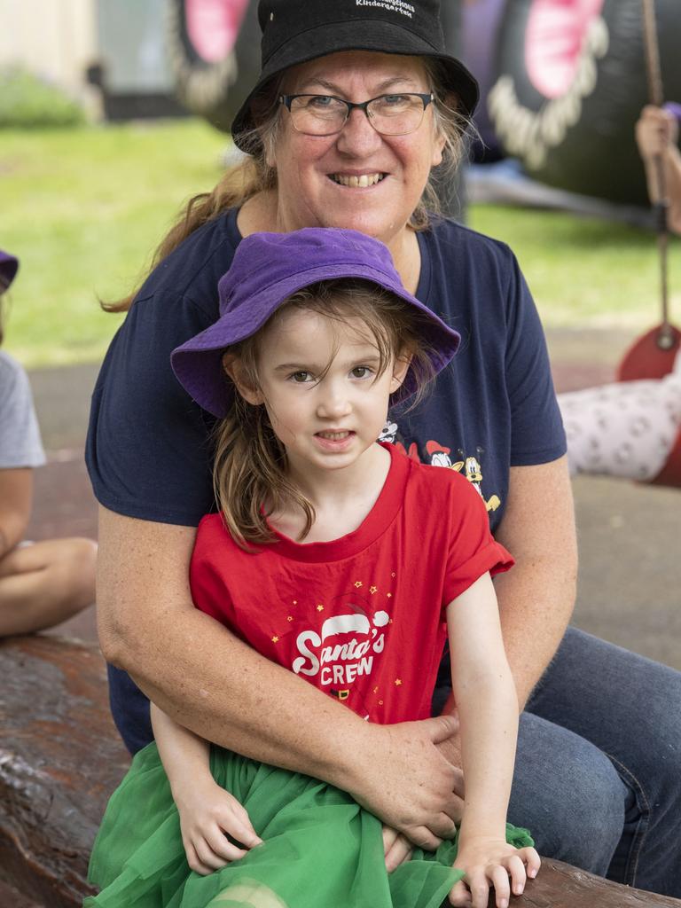 Sharon Williams teachers assistant and grandmother to Abigail Ramsay. Kulila Indigenous Kindergarten. Tuesday, December 7, 2021. Picture: Nev Madsen.