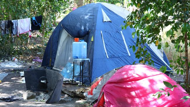 The Days’ bush camp at Manunda. Picture: Brendan Radke