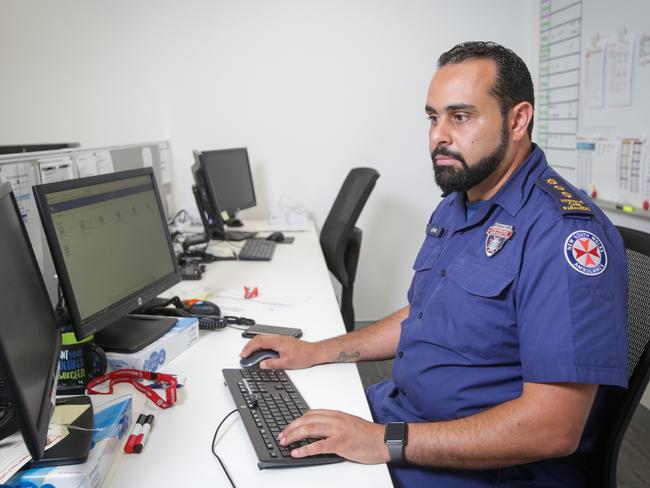 Ambulance Service of NSW Acting Inspector Joe Ibrahim at the Penrith Superstation. Picture: Liam Driver