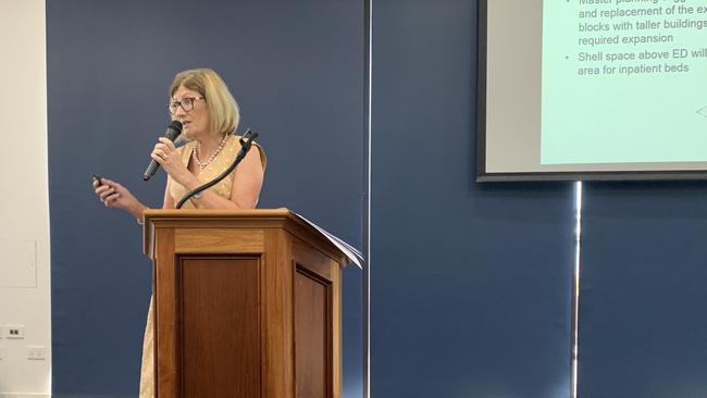 Wide Bay Hospital and Health Services Chief Executive Officer Deborah Carroll was met with some questions on Wednesday morning, some she didn’t have answers to. Picture: Isabella Magee