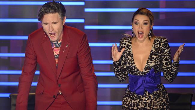 Judges Dave Hughes and Dannii Minogue.