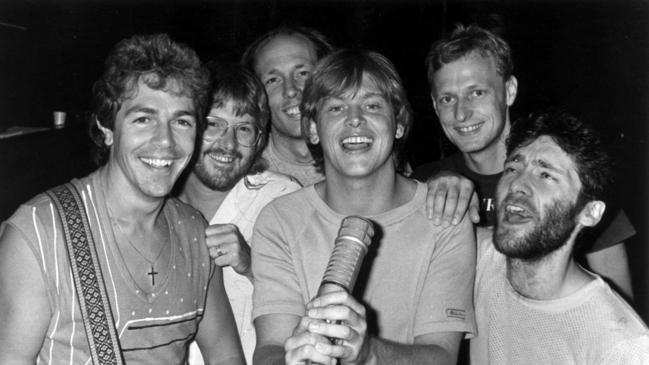 John Farnham with the other members of Little River Band in 1982.