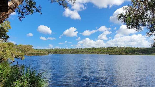 K’gari’s Ocean Lake. Parks of the popular island have been closed because of flood damage, dingor management and significant cultural sites. Picture: Queensland National Parks