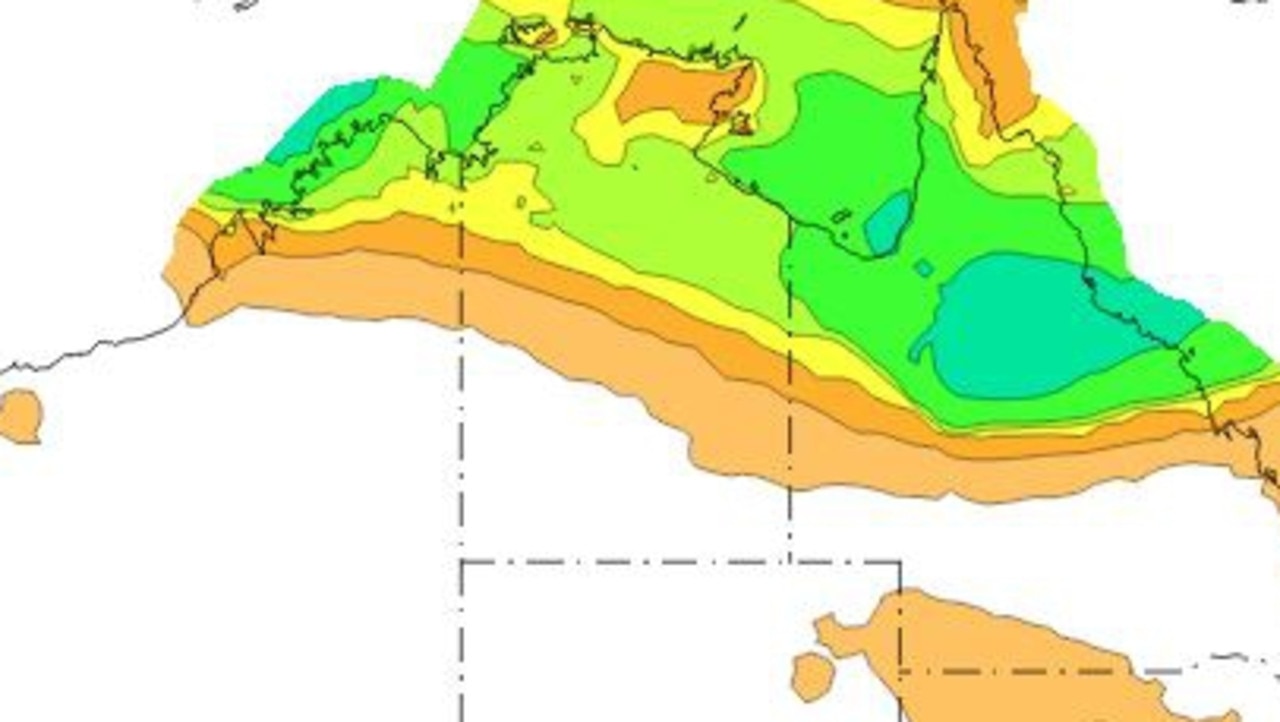 Widespread rain is expected for much of Australia's North including already drenched parts of North and Far North Queensland. Image BOM