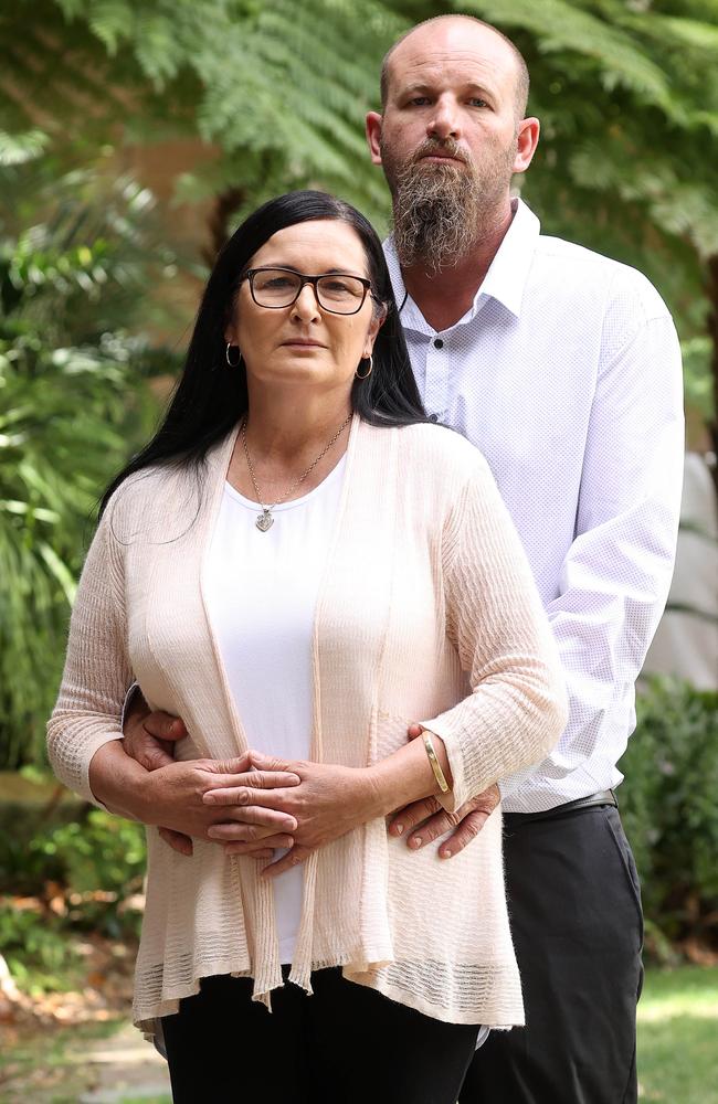 Angus Beaumont’s parents Michelle Liddle and Ben Beaumont at Parliament House