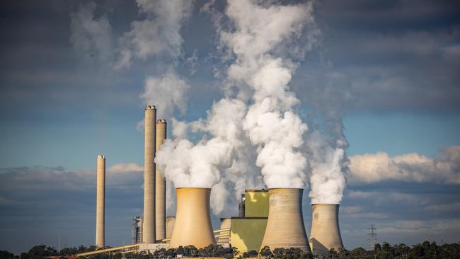 The Coalition pledges to build seven nuclear power plants on the sites of former coal-fired power stations such as Loy Yang in Victoria. Picture: Jake Nowakowski