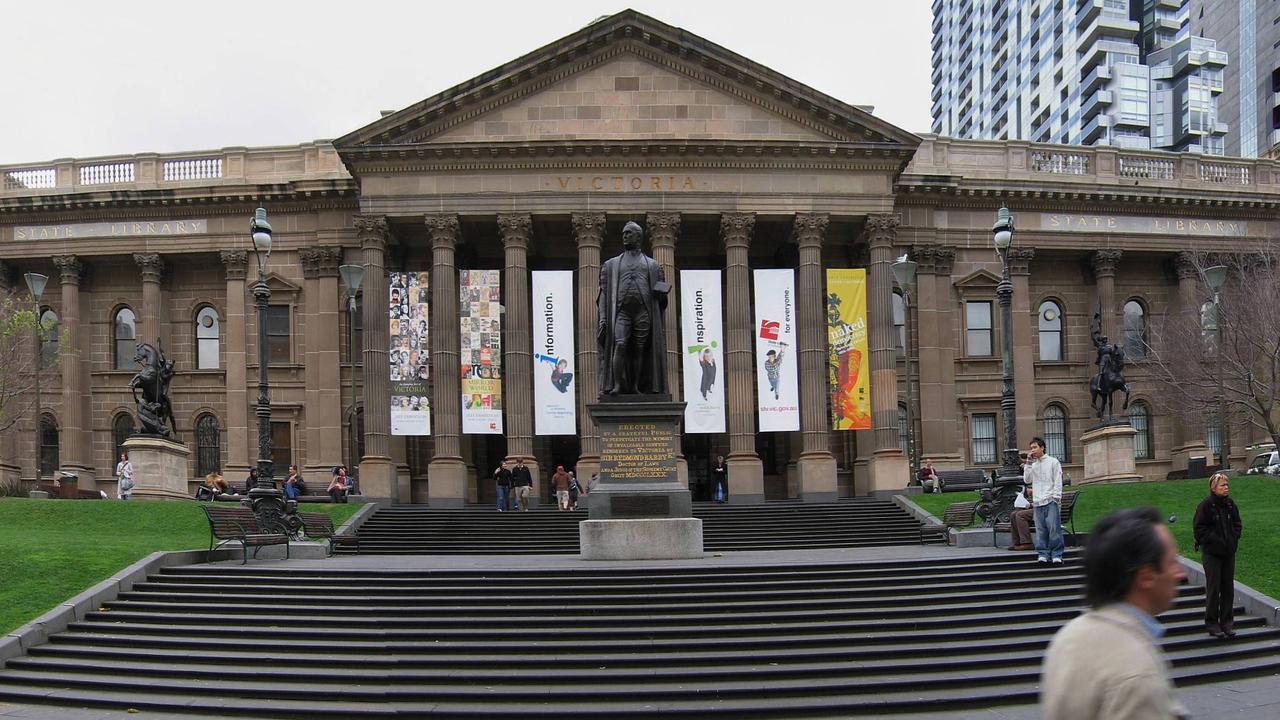 The grand entry to the Victorian State Library. Picture: Supplied