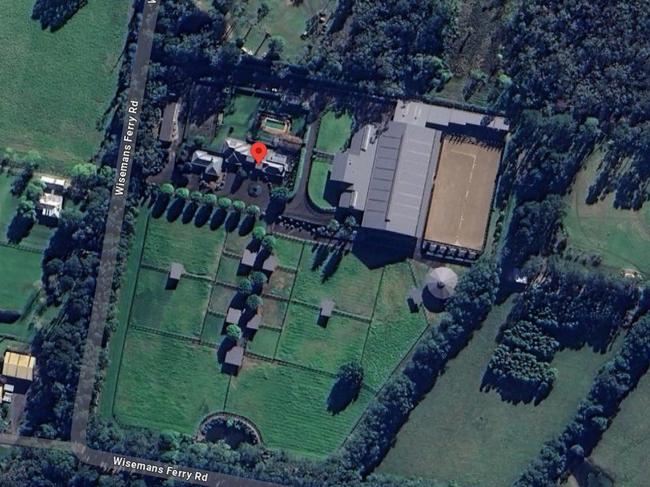 The property at 690 Wisemans Ferry Rd, Somersby, has arguably the most extravagant private equestrian facilities on the Central Coast. Picture: Google