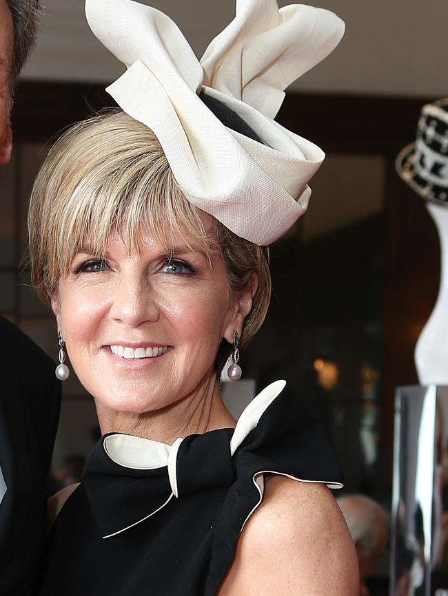 Julie Bishop looks chic. Picture: Julie Kiriacoudis