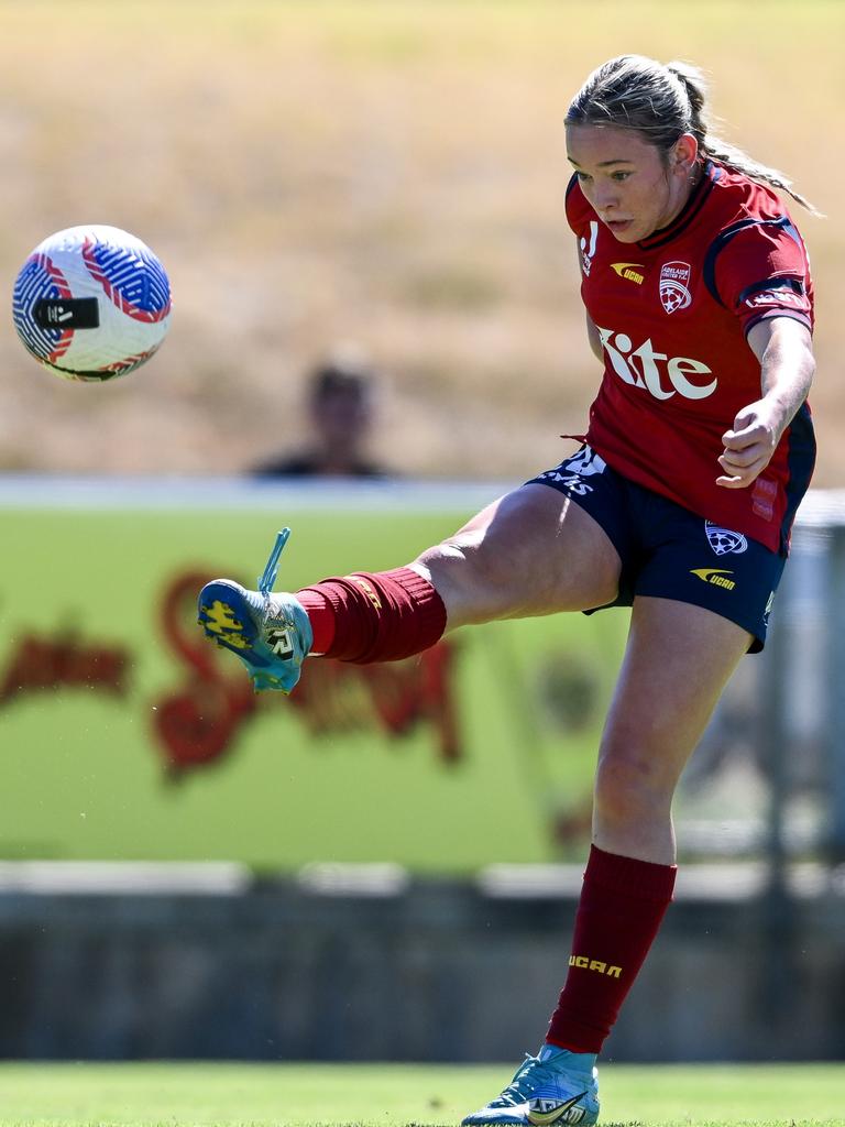 Miley Grigg is the Red’s youngest player to ever debut. Picture: Mark Brake/Getty Images