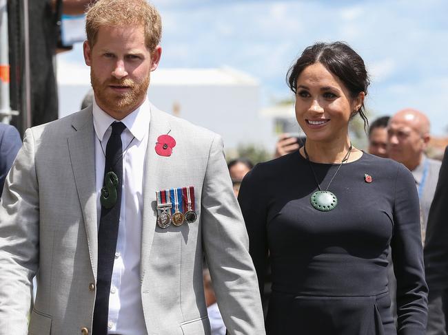 OCTOBER 31, 2018 - Where: Rotorua, New Zealand. Wearing: Stella McCartney dress and Manolo Blahnik heels. Picture: David Rowland/AFP