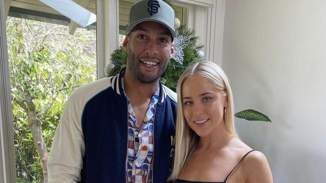 Josh Gibson and partner Ashley Bright will become parents in September. Picture: Instagram