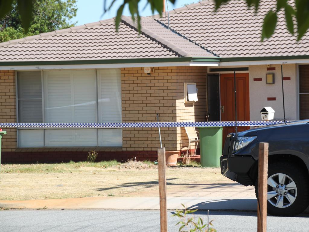 The family’s home was taped off after police were called at around 11am. Picture: NCA NewsWire / Anthony Anderson