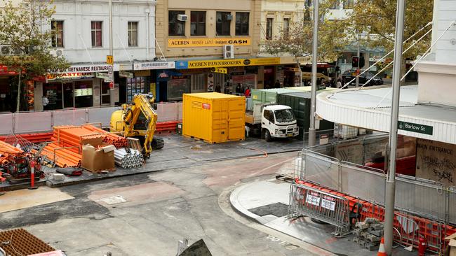 The Sydney light rail has been embroiled in controversy since construction started. Picture: Jonathan Ng