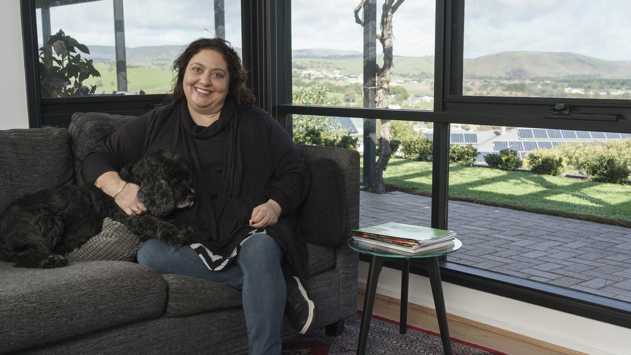 Illuminate Adelaide co-founder Rachael Azzopardi at her coastal home. Picture: Nick Clayton.