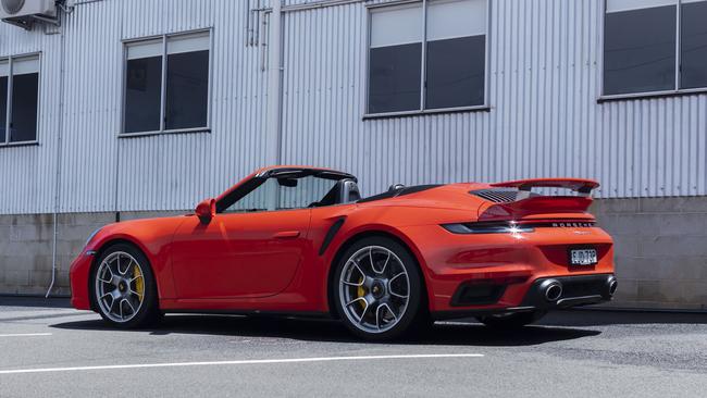 The Porsche 911 Turbo S Cabriolet can go from zero to 100km/h in just 2.8 seconds.