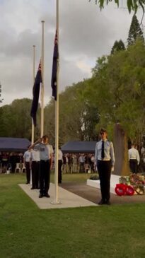 Anzac Day Dawn Service at Mudjimba on the Sunshine Coast