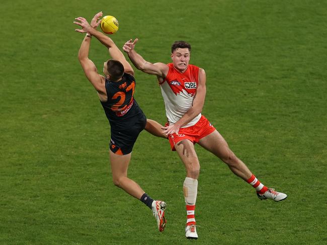 Consistency across four quarters has Himmelberg confident the Giants are close to their best. Picture: Jason McCawley/AFL Photos/via Getty Images