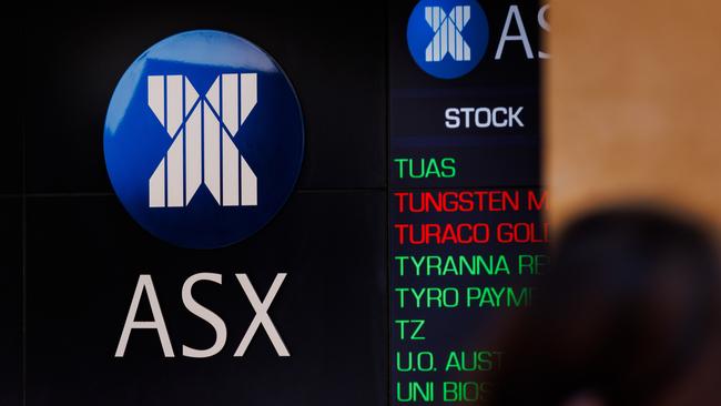 SYDNEY, AUSTRALIA - NewsWire Photos, October 29 2024. GENERIC. Stocks. Finance. Economy. Stock price ticker of the Australian Stock Exchange, ASX, at their offices on Bridge Street. Picture: NewsWire / Max Mason-Hubers