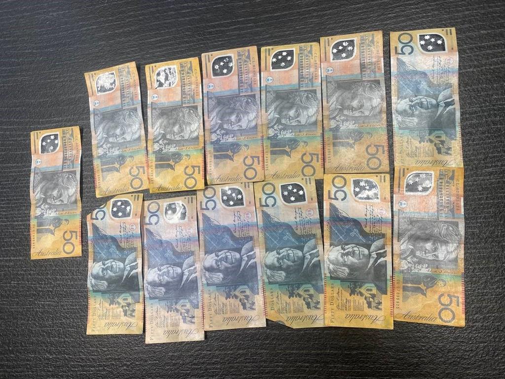 Counterfeit cash and drugs were seized after a car search conducted by Noosa Police.