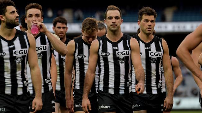 The Magpies were beaten by the Blues in their 125-year anniversary game.