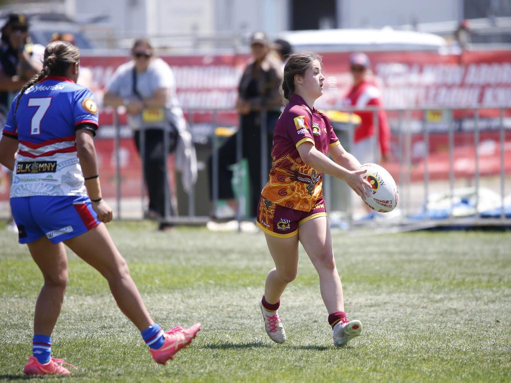 Koori Knockout - Day 4 Girls 15s GF Newcastle Yowies v Central West Maliyan Monday, 7 October 2024 Hereford St, Bathurst NSW 2795, Australia, Picture Warren Gannon Photography