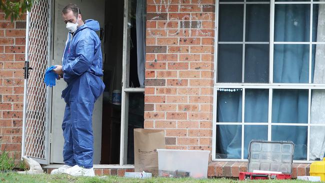 The crime scene at Narara. (AAP Image/Sue Graham)