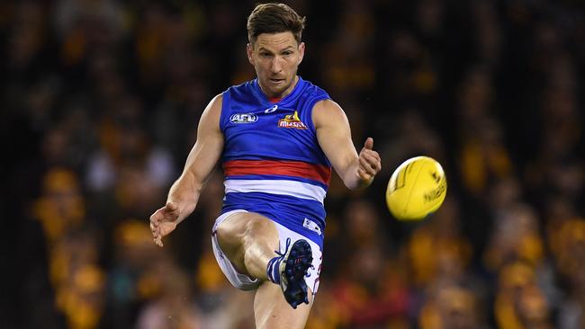 Matthew Boyd in action for his final game. Picture: AAP Images