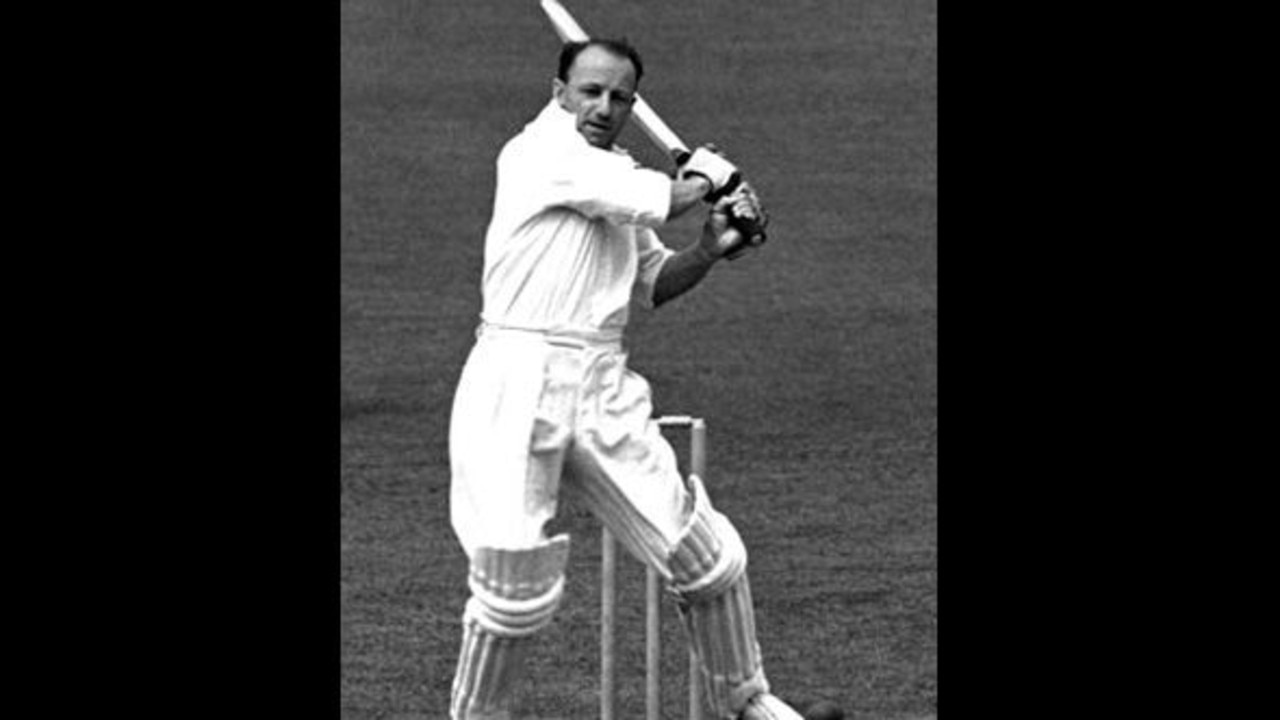 Bradman in action.