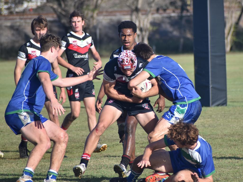 Dolphins Cup, Round 5, The Cathedral College versus Shalom College, Kettle Park, Rockhampton, July 25, 2023.